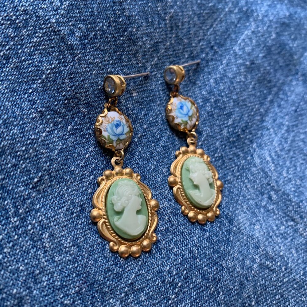Victorian Cameo Earrings